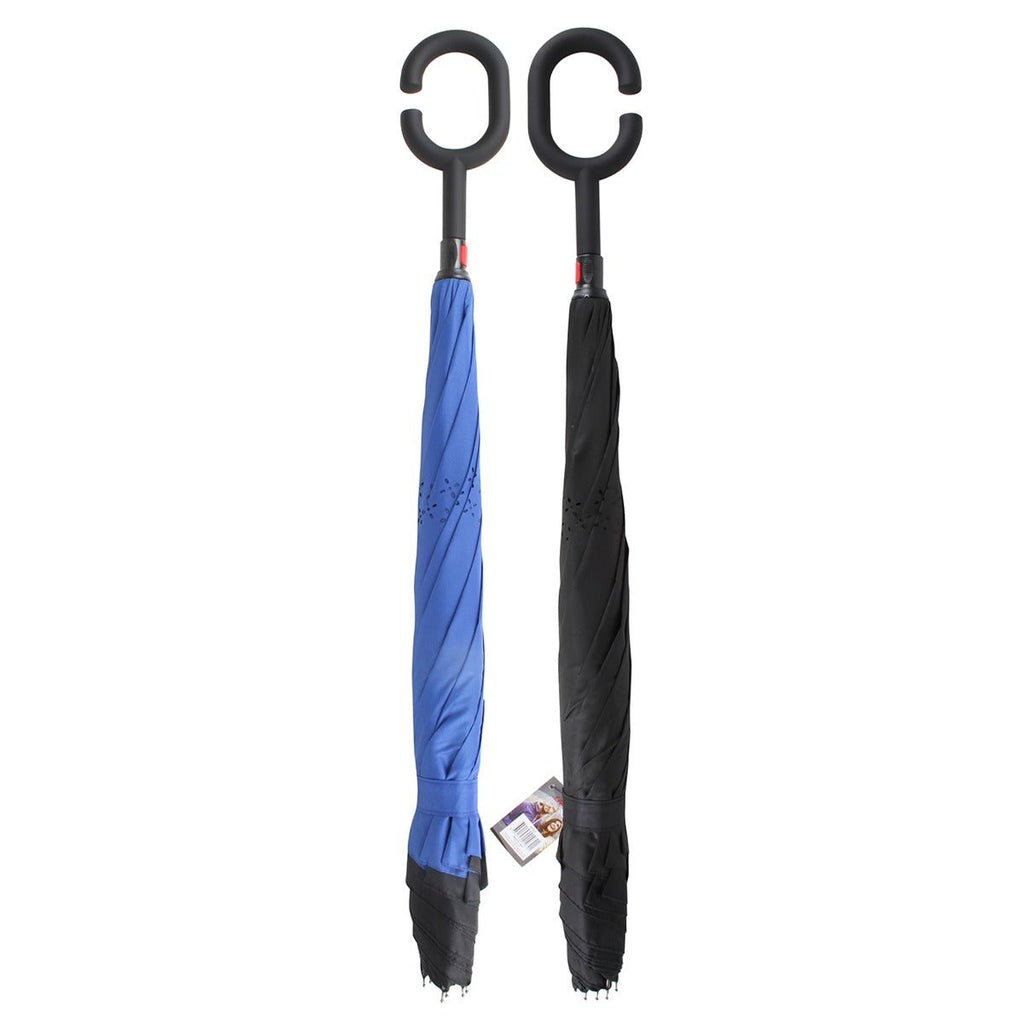 2 COLOUR REVERSABLE UMBRELLA 3 ASST 80cm 180cm DIAMETER - view 2