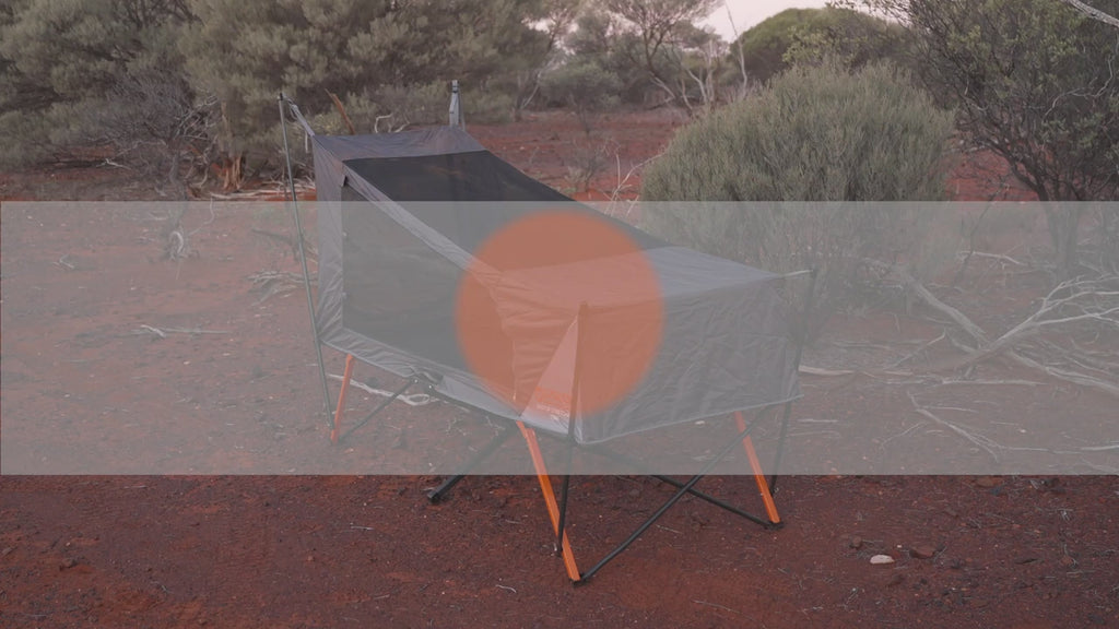 Wildtrak Single Easy Up Waterproof Stretcher Tent with Removable Fly