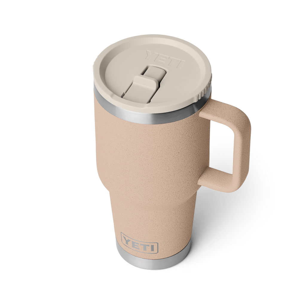 Rambler 30 oz (887 ml) Travel Straw Mug - Tahini - three-quarter view