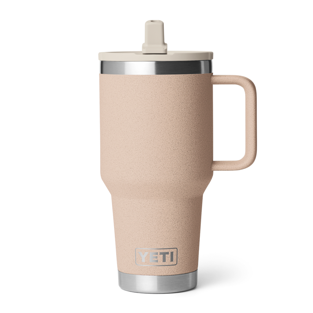 Rambler 30 oz (887 ml) Travel Straw Mug - Tahini - back view