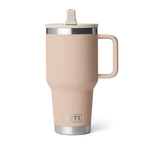 Rambler 30 oz (887 ml) Travel Straw Mug - Tahini - back view