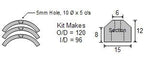CDZ9-093 Volvo Three Bladed Folding Propeller Zinc Anode - view 2
