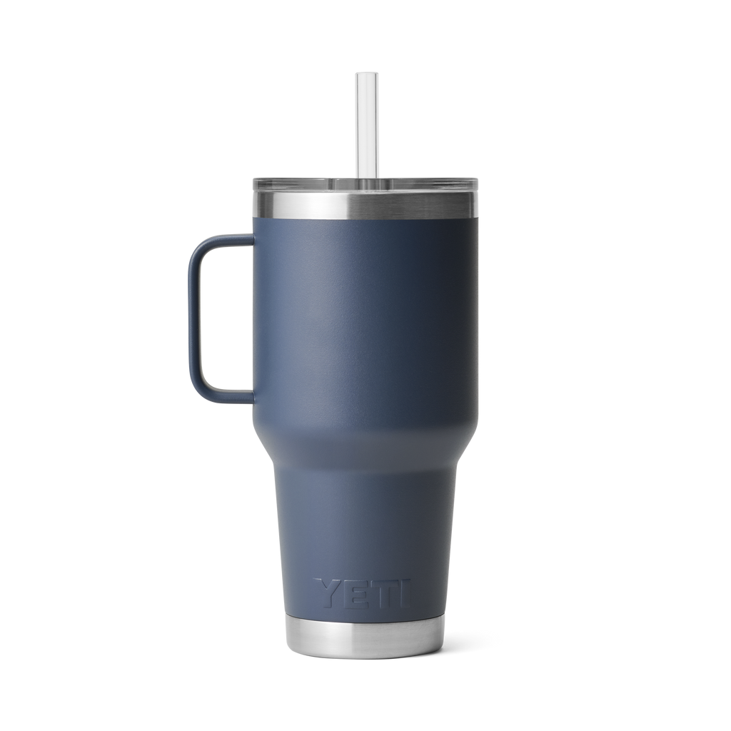Rambler 35 oz (1 L) Straw Mug - Navy - back view