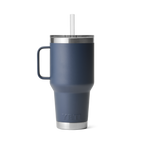 Rambler 35 oz (1 L) Straw Mug - Navy - back view