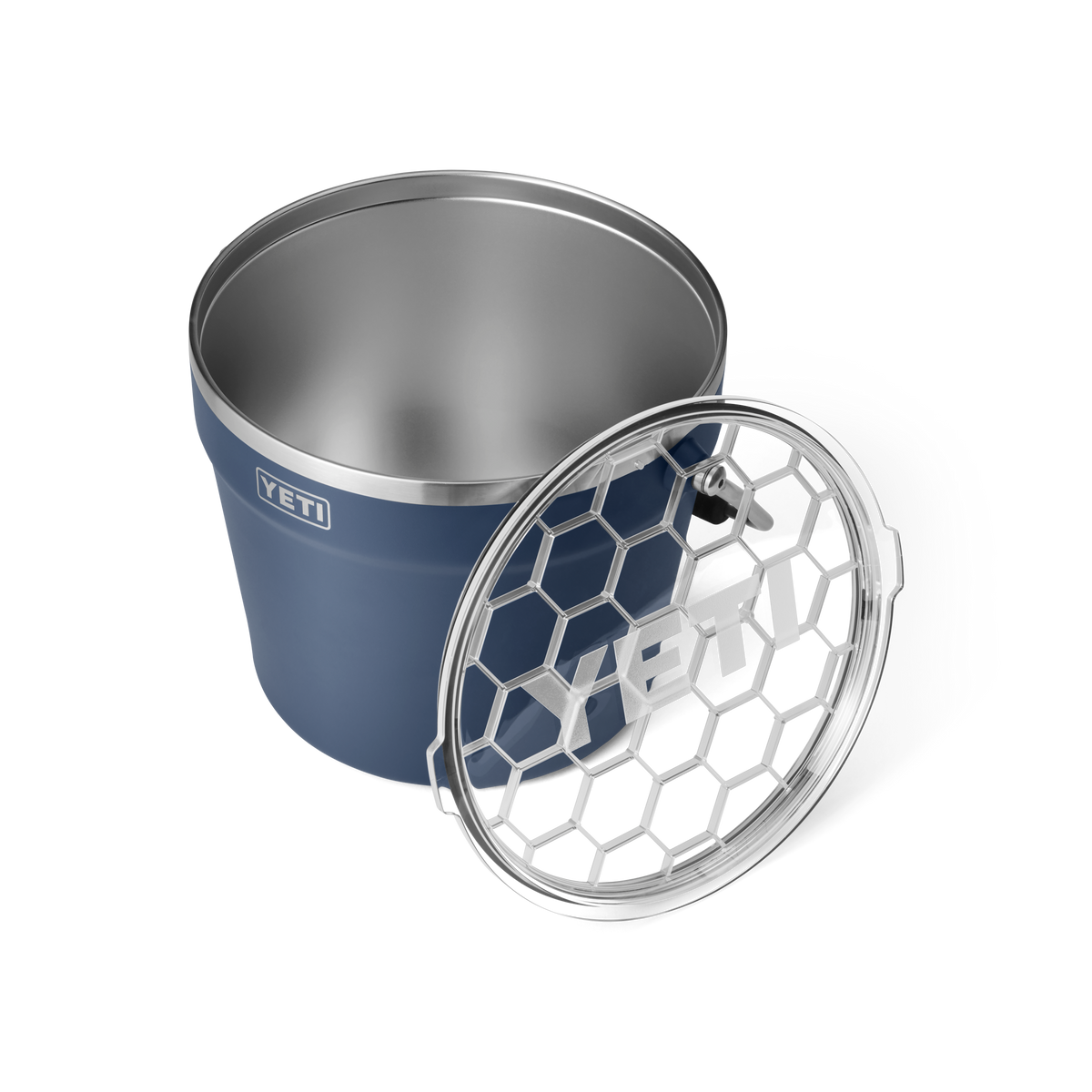 Rambler Beverage Bucket - Navy - lid
