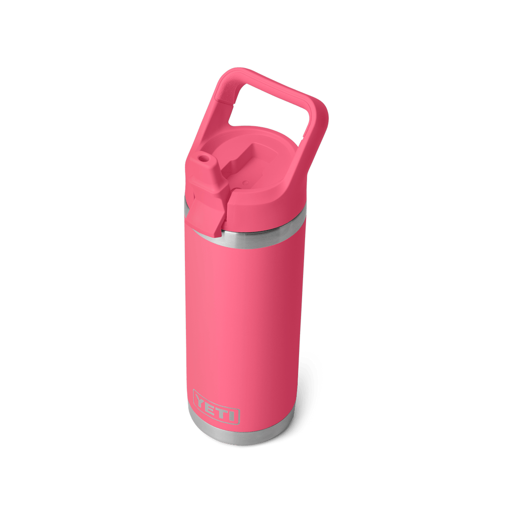 Rambler 18 oz (532 ml) Straw Bottle - Tropical Pink - open view