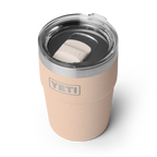 Rambler 16 oz (473 ml) Stackable Cup - Tahini - three-quarter view