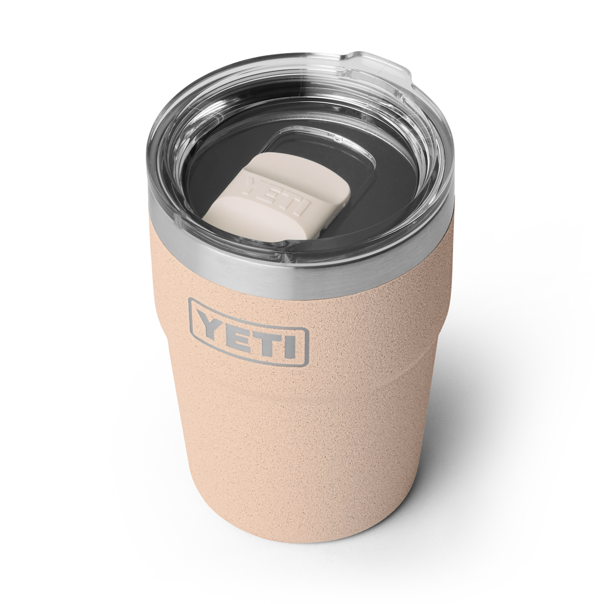 Rambler 16 oz (473 ml) Stackable Cup - Tahini - three-quarter view
