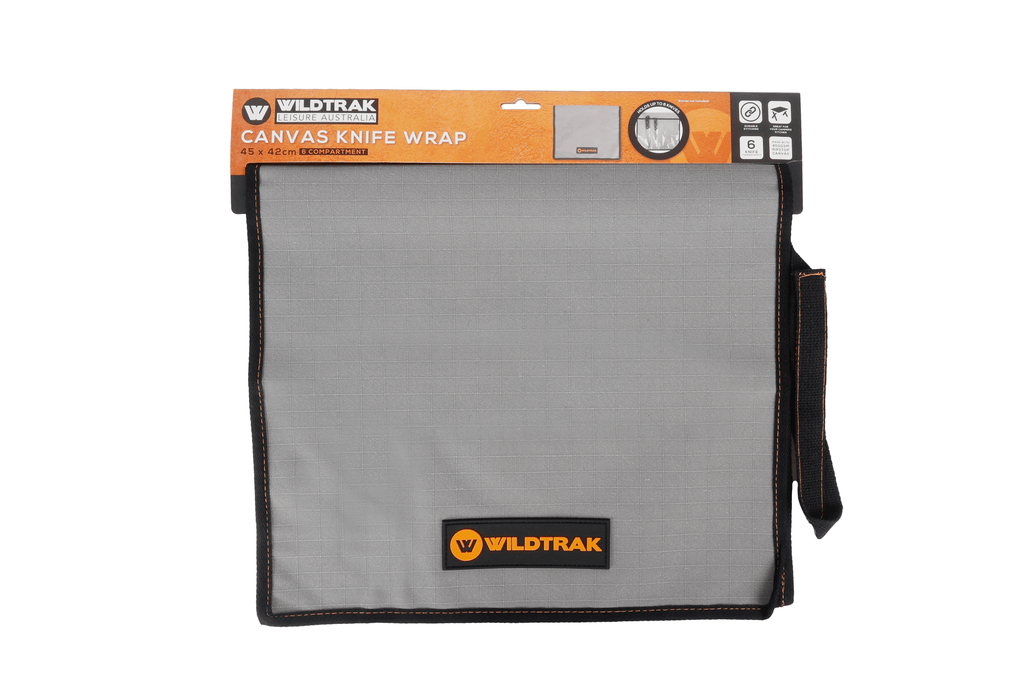 Wildtrak 6 Compartment 400gsm Ripstop Canvas Knife Wrap 45x42cm - view 16